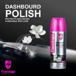 Flamingo Dashboard Polish 450ml – Car Interior Cleaner & Protector for Plastic, Leather,