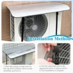AC Outdoor Unit Cover Waterproof Sunshade Dustproof Air Conditioner Outer Cover Heat Protection AC Compressor Shade